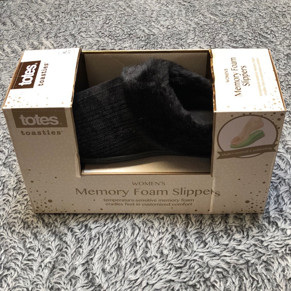 Totes Women’s Foam Slippers Sz 9-10 XL NWT/NIB 😍
